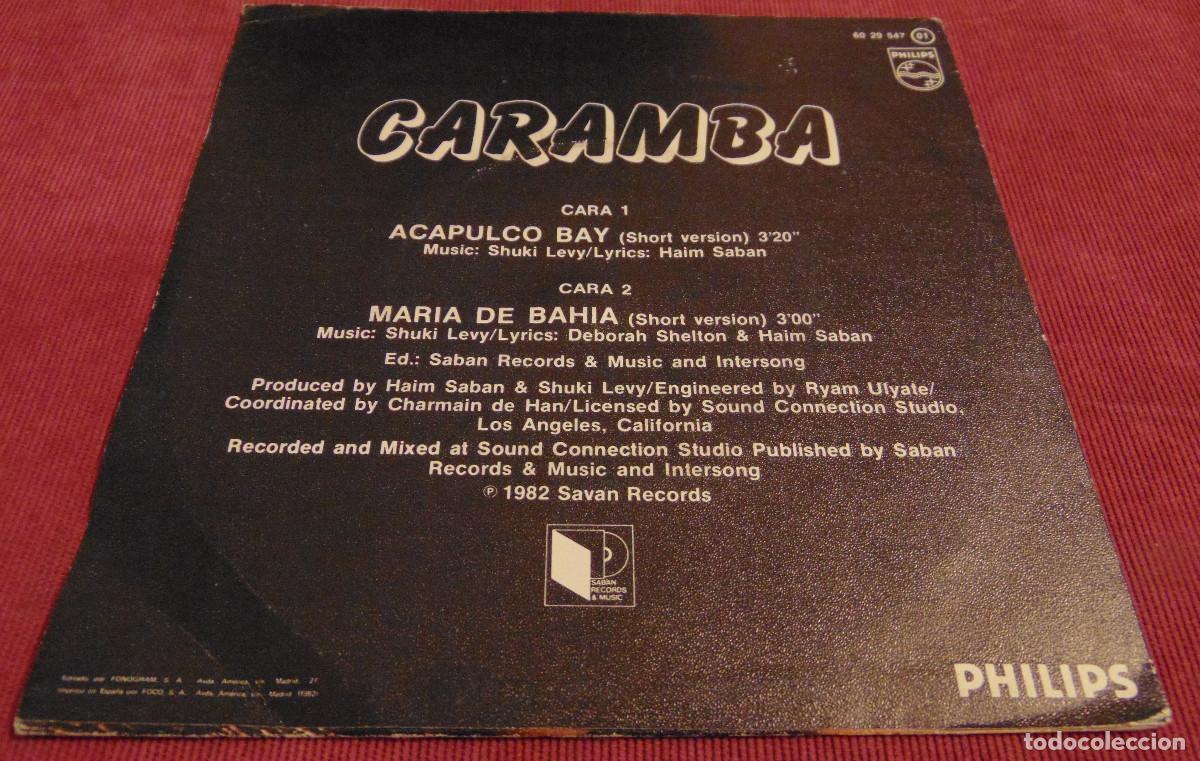 Discos de vinilo: Caramba &ndash; Acapulco Bay - SINGLE 1982 - Foto 2