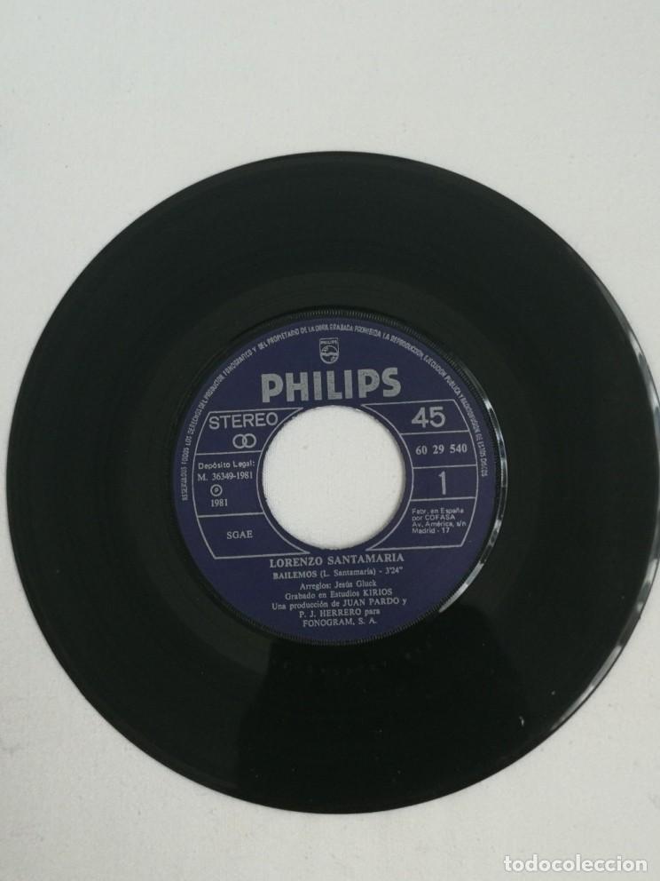 Discos de vinilo: LORENZO SANTAMAR&Iacute;A - SINGLE - BAILEMOS / MU&Ntilde;ECA - Foto 1