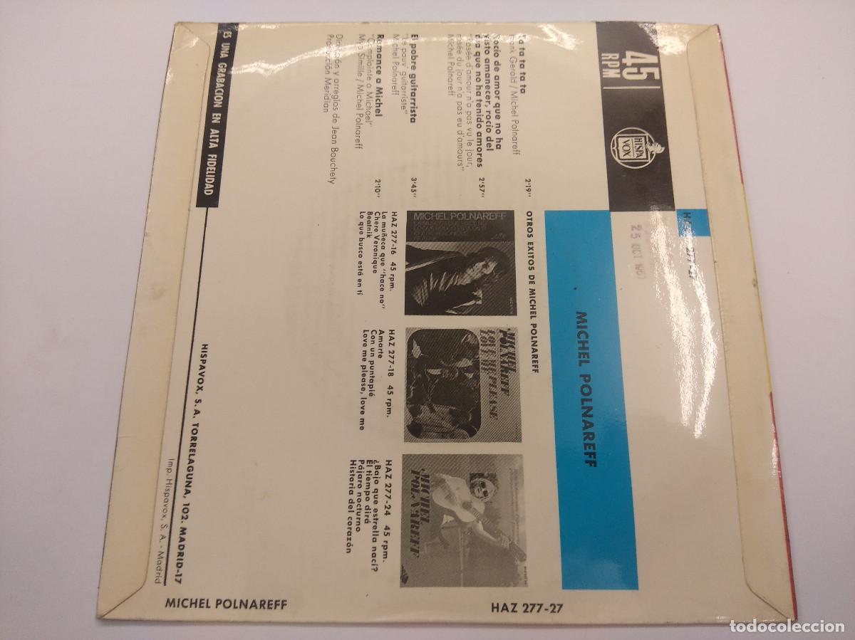 Discos de vinilo: MICHEL POLNAREFF/TA TA TA TA/SINGLE. - Foto 3