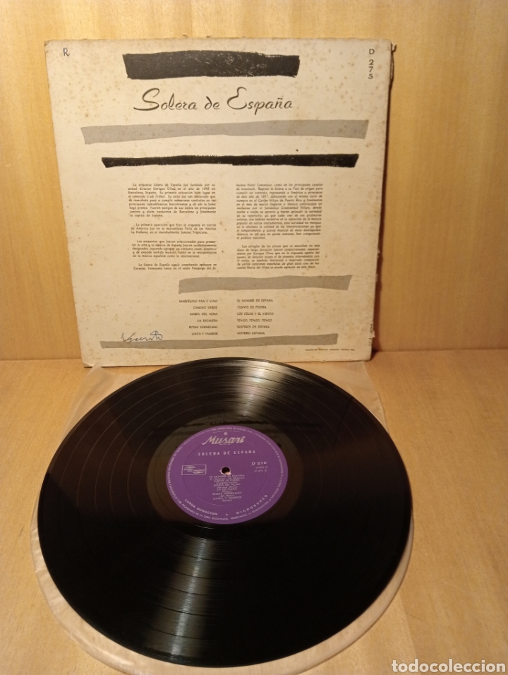 Discos de vinilo: Solera de Espa&ntilde;a. Editado en M&eacute;xico. - Foto 2