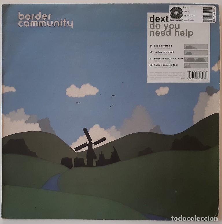 Discos de vinilo: Dextro. Do You Need Help. Border Community, UK 2004 LP - Foto 1