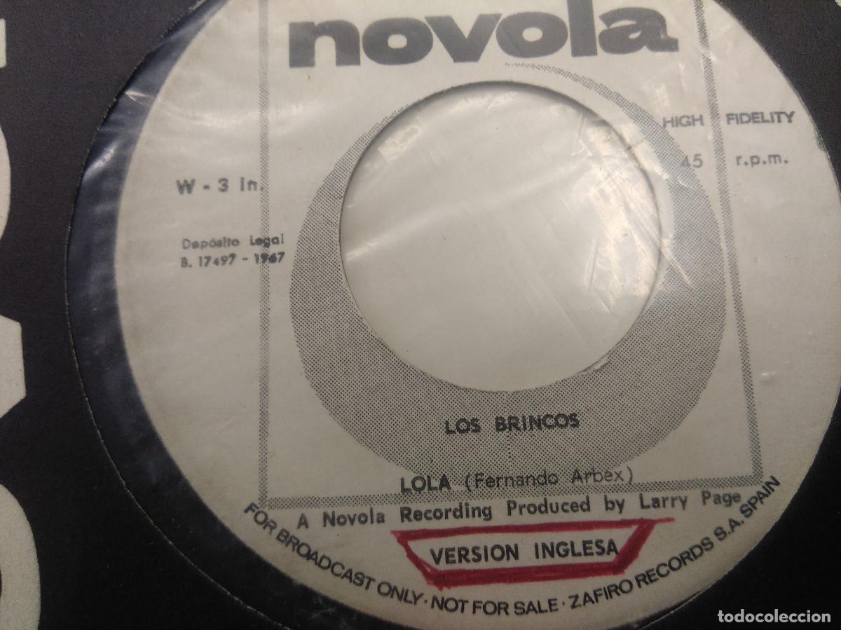 Discos de vinilo: LOS BRINCOS/LOLA/SINGLE PROMOCIONAL VERSION INGLESA. - Foto 2