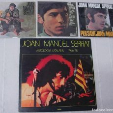 Discos de vinilo: LOTE 3 EPS + 1 LP JOAN MANUEL SERRAT VINILOS