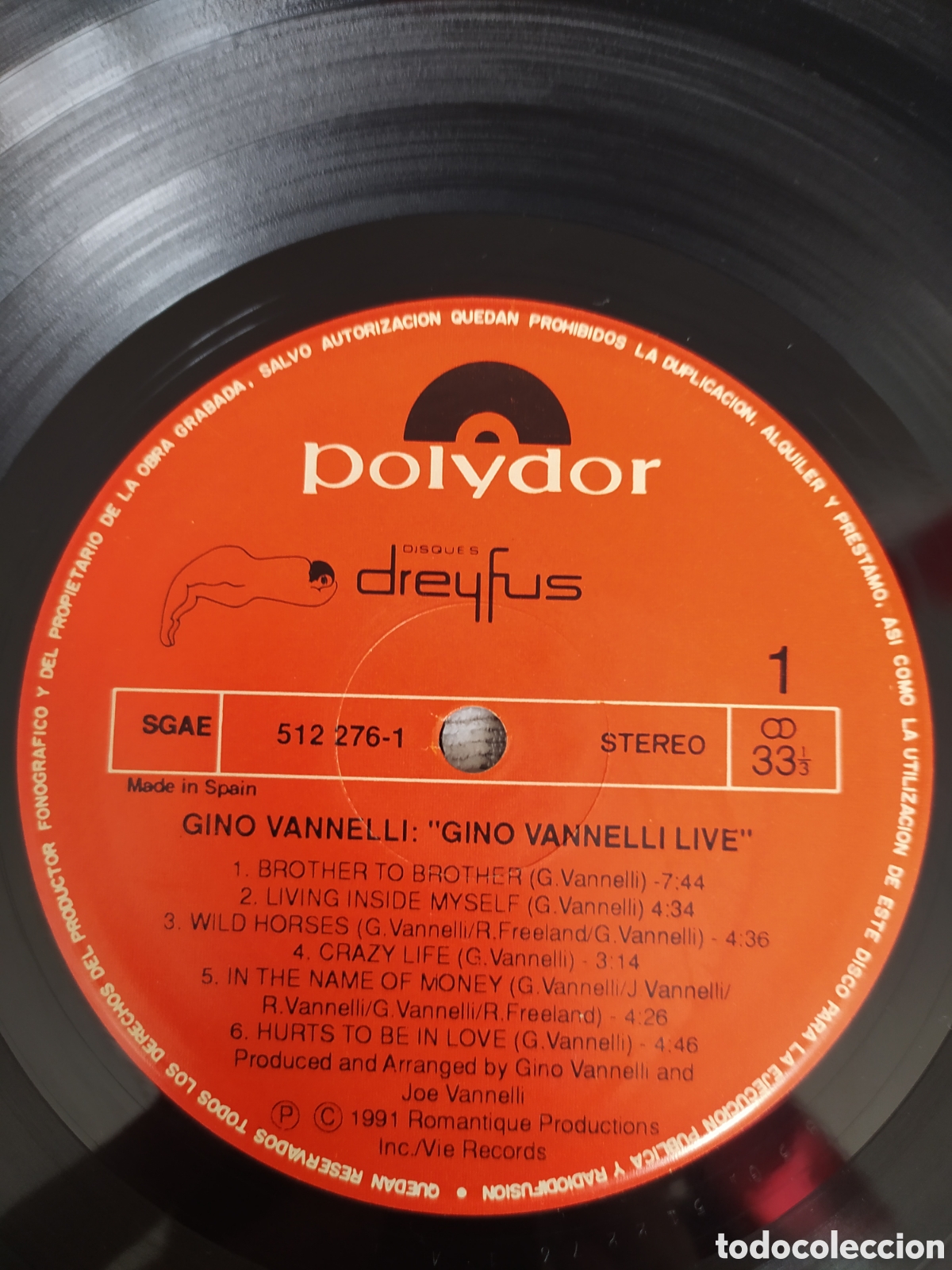 Discos de vinilo: Lp Gino Vannelli.&nbsp;Live - Foto 1
