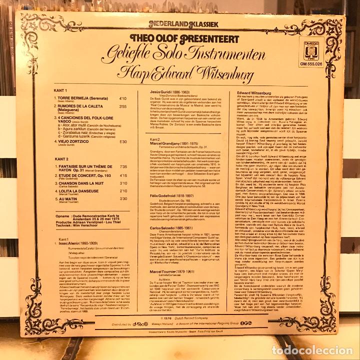 Discos de vinilo: Edward Witsenburg. Harp. - Foto 2