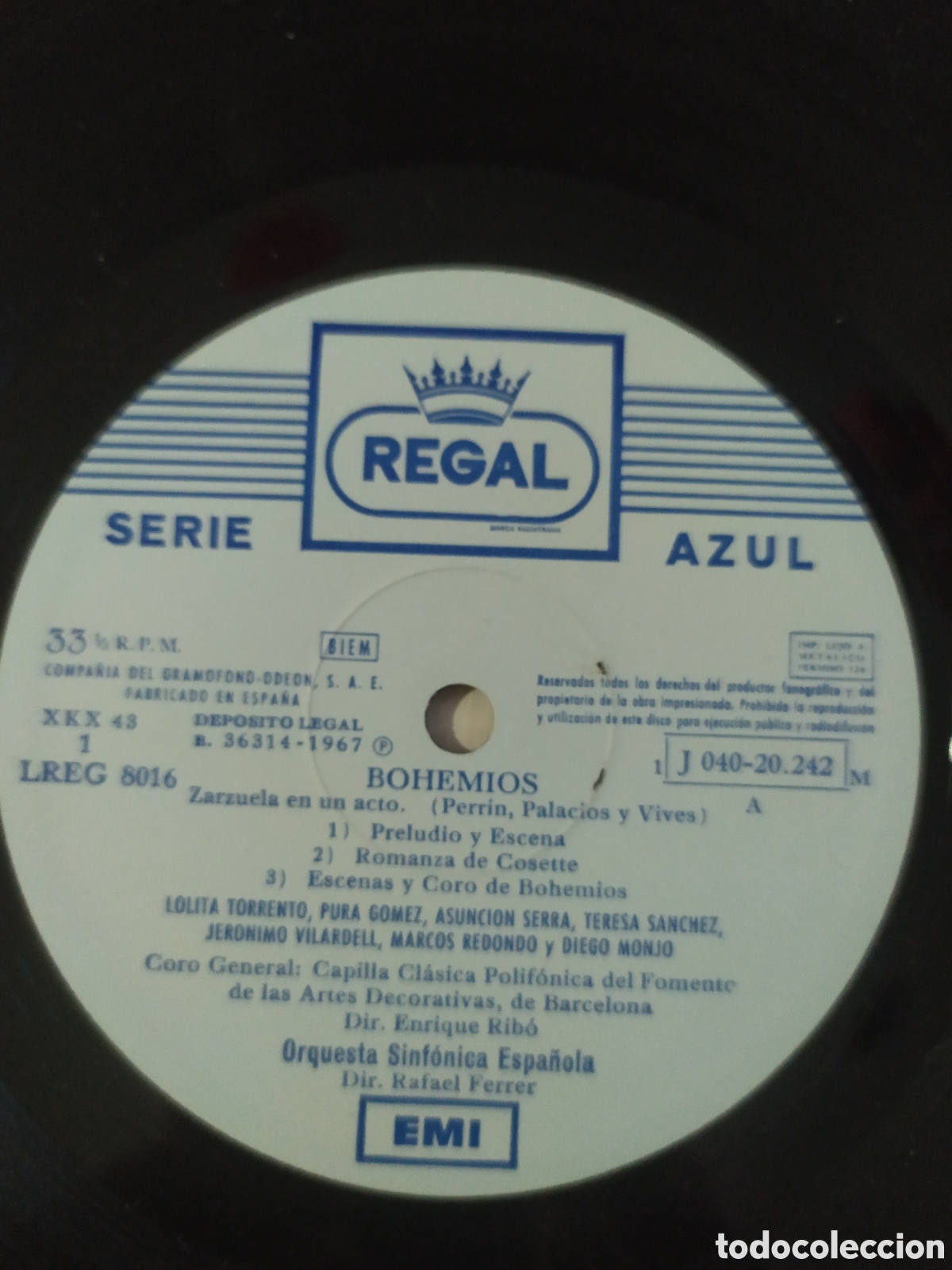 Discos de vinilo: Lp Amadeo Vives. Bohemios - Foto 3