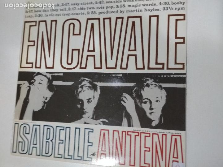 Discos de vinilo: isabelle antena, en cavale, - Foto 4