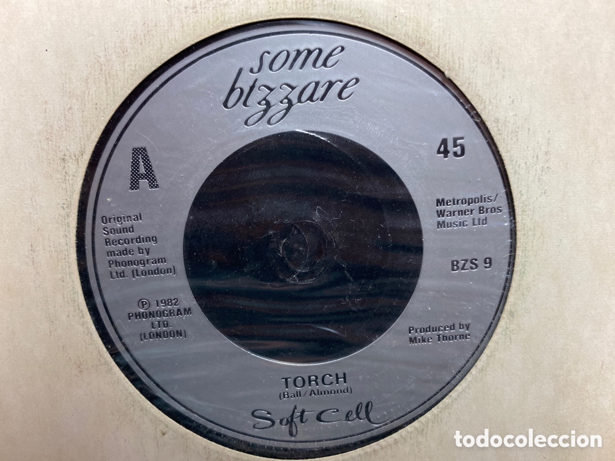 Discos de vinilo: Soft Cell - Torch (7&rdquo;, Single) Edici&oacute;n UK - Foto 1