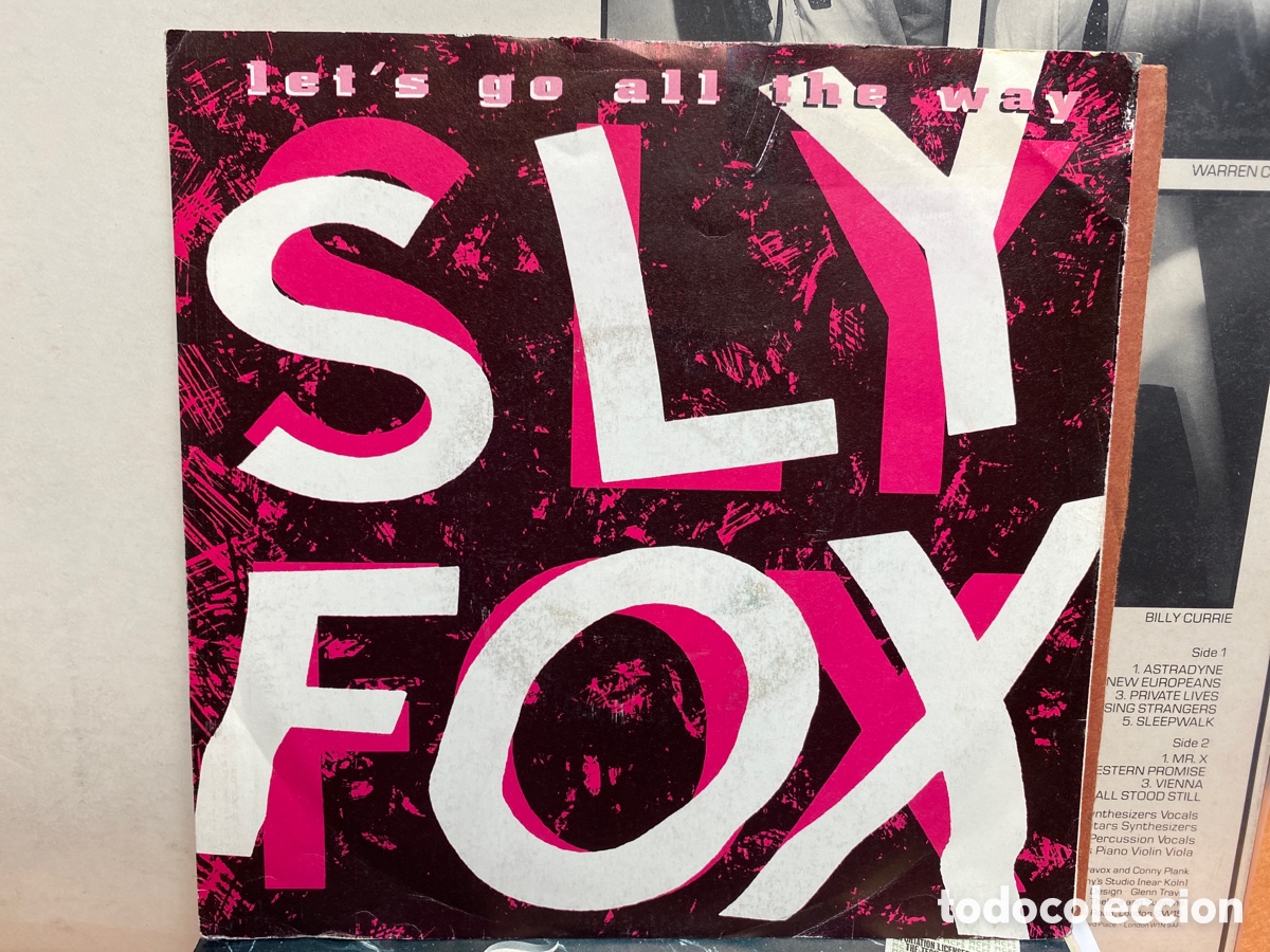Discos de vinilo: Sly Fox - Lets Go All The Way (7&rdquo;, Single) Edici&oacute;n UK - Foto 1