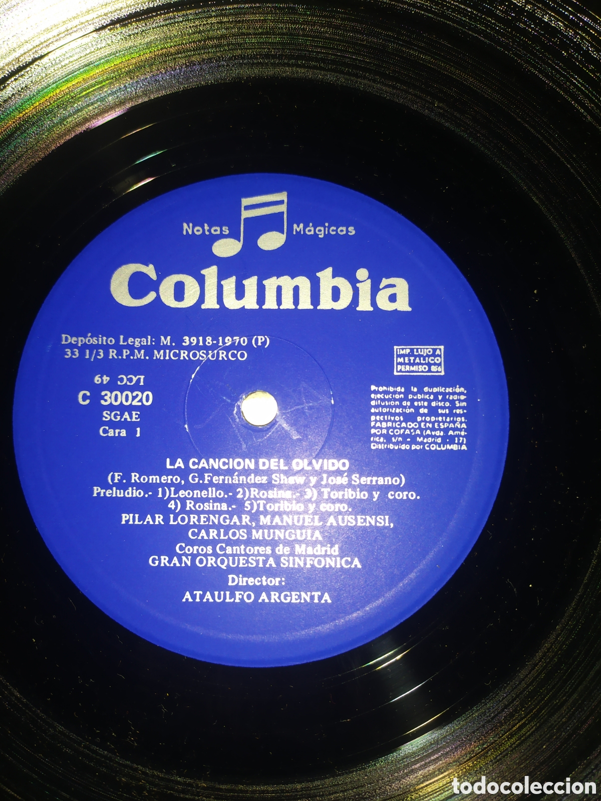 Discos de vinilo: Lp La canci&oacute;n del olvido - Foto 3