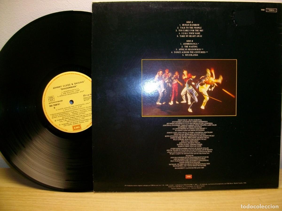 Discos de vinilo: Johnny Clegg & Savuka &ndash; Shadow Man LP - Foto 2