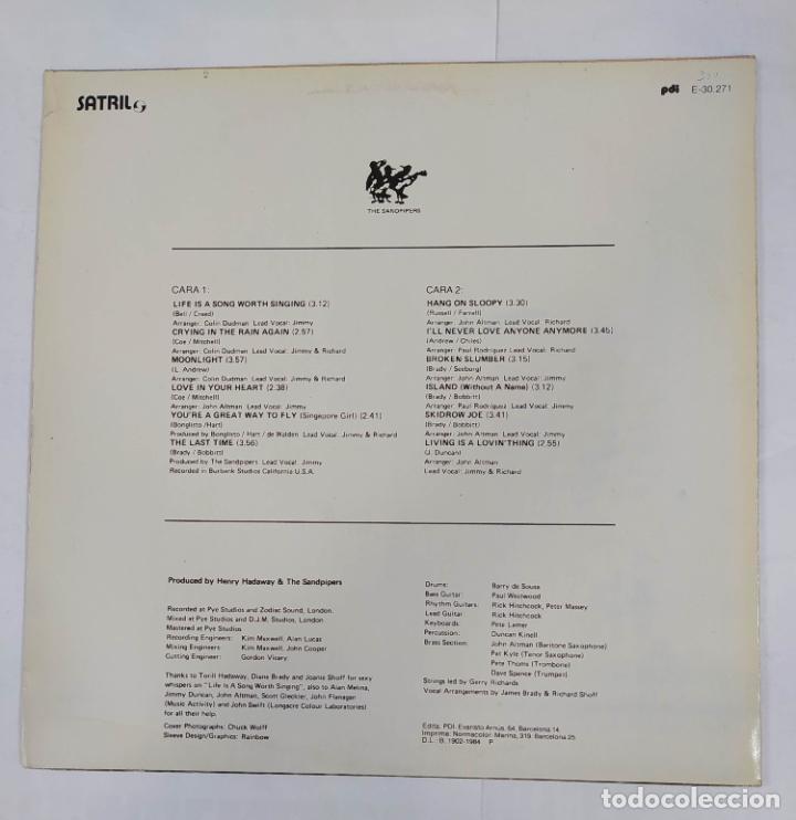Discos de vinilo: THE SANDPIPERS - OVERDUE. LP. TDKLP17 - Foto 2