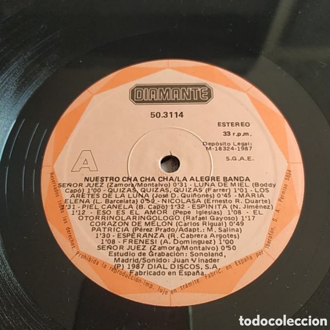 Discos de vinilo: Lp La Alegre Banda. Nuestro cha cha cha - Foto 3