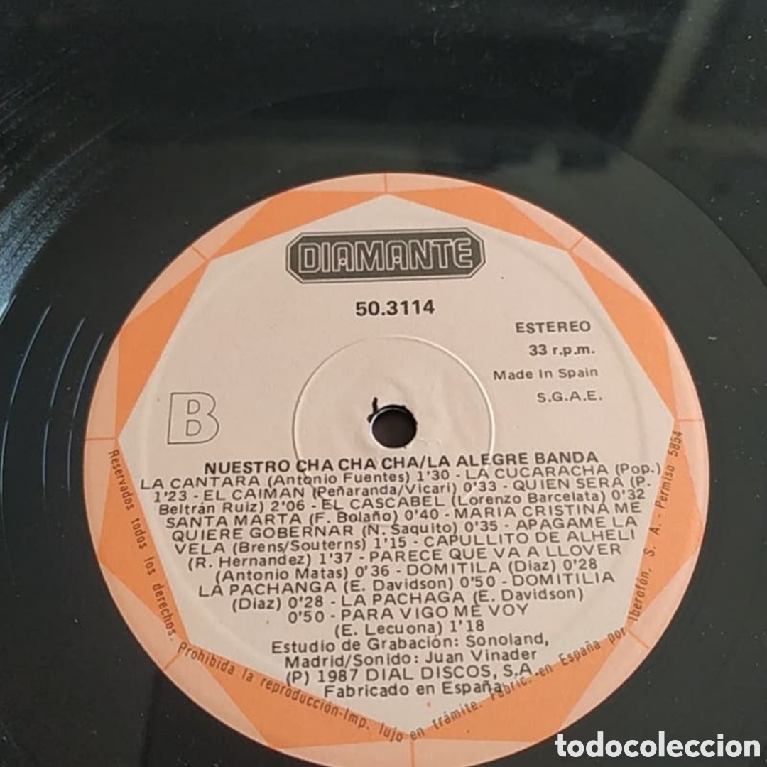 Discos de vinilo: Lp La Alegre Banda. Nuestro cha cha cha - Foto 4