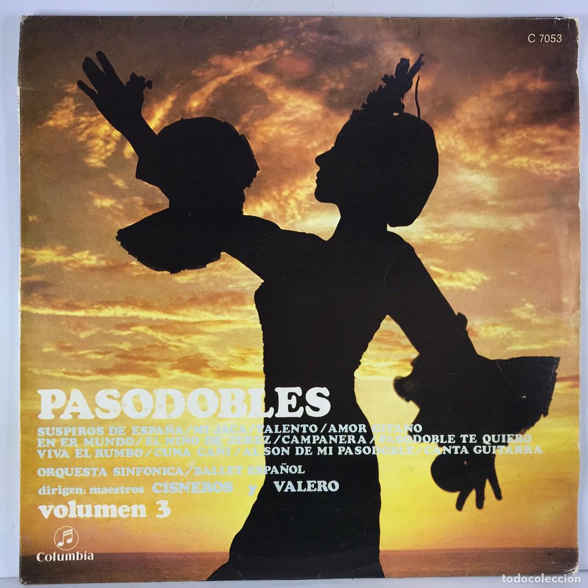 Discos de vinilo: Orquesta Sinf&oacute;nica Cisneros y Valero ● Pasodobles ● Vinyl, Spain 1970