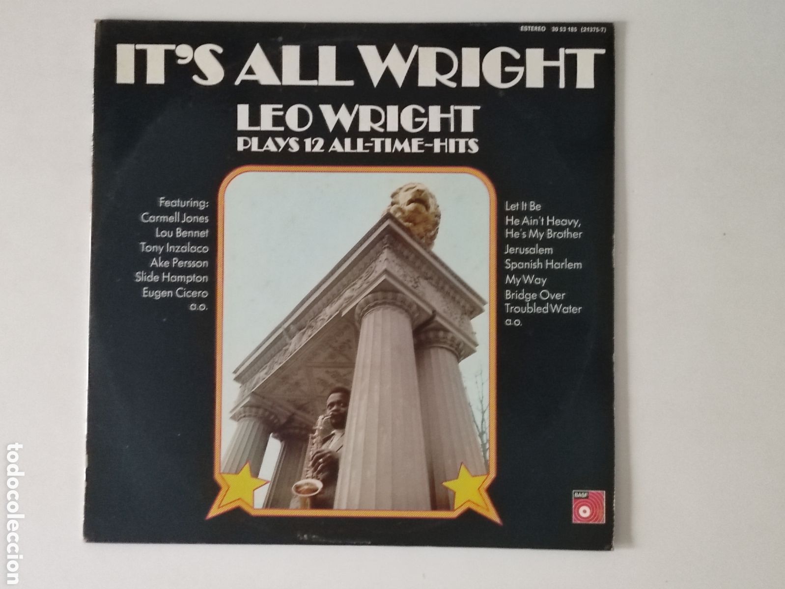 Discos de vinilo: Leo Wright &ndash; Its All Wright - Plays 12 All-Time-Hits - BASF &ndash; 30 53.185 - 1974 - Foto 1