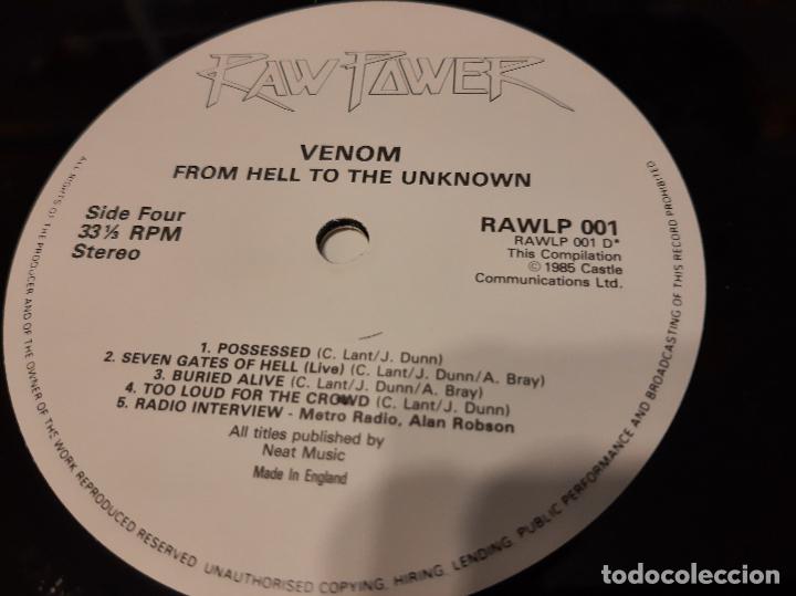 Discos de vinilo: VENOM -FROM HELL TO THE UNKNOWN- (1985) 2 X LP DISCO VINILO - Foto 2