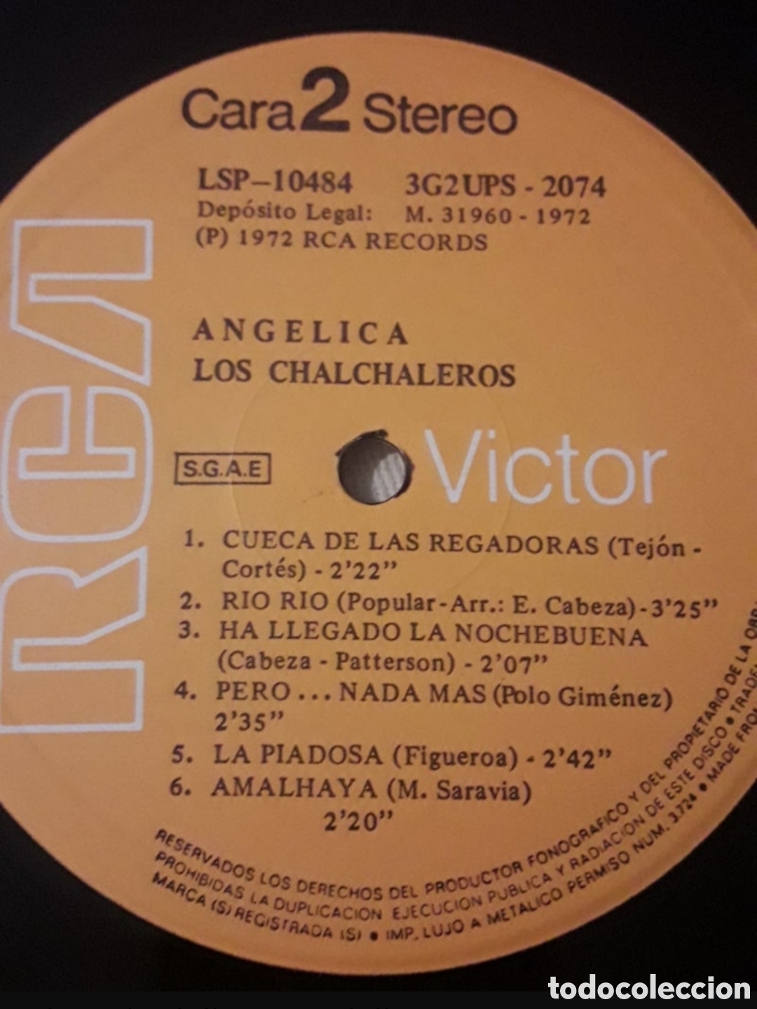 Discos de vinilo: Lp Los Chalchaleros. Angelica - Foto 4