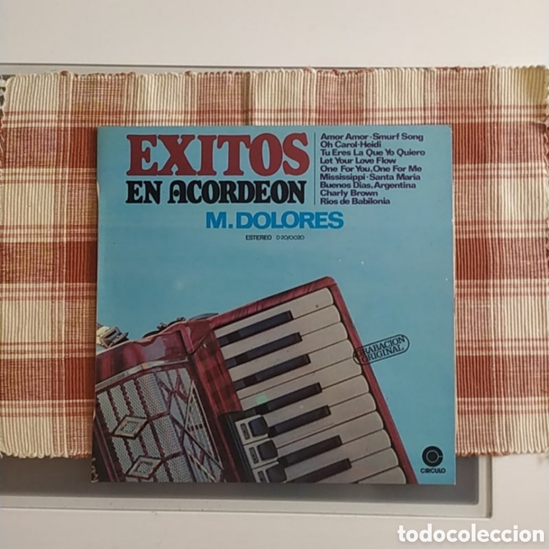 Discos de vinilo: Lp M. Dolores. &Eacute;xitos en Acorde&oacute;n - Foto 1