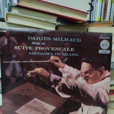 Discos de vinilo: DARIUS MILHAUD WITH THE CONCERT ARTS ORCHESTRA – SUITE PROVENÇALE / SAUDADES DO BRASIL