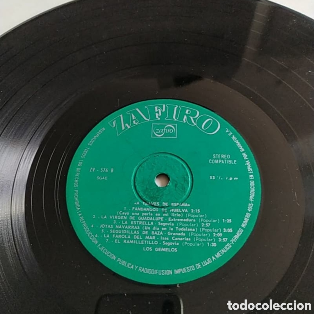Discos de vinilo: Lp Los Gemelos. A trav&eacute;s de Espa&ntilde;a - Foto 4
