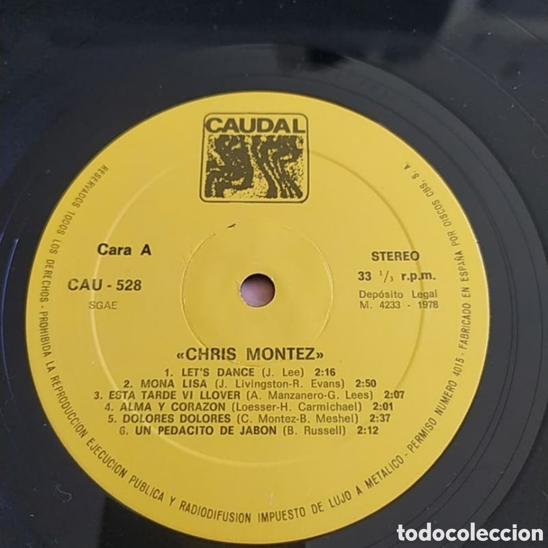 Discos de vinilo: Lp Chris Montez. Chris Montez - Foto 3