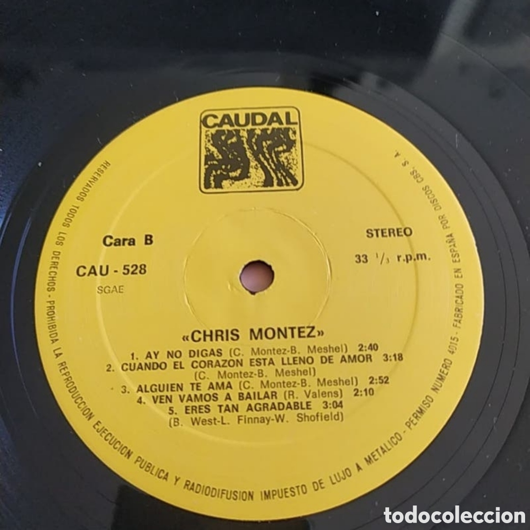 Discos de vinilo: Lp Chris Montez. Chris Montez - Foto 4
