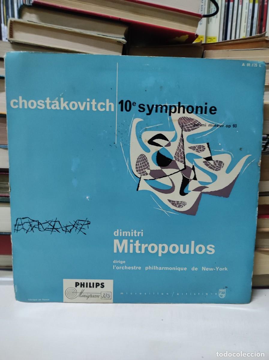 Discos de vinilo: SHOSTAKOVICH 10 SYMPHONY DIMITRI MITROPOULOS - Foto 1