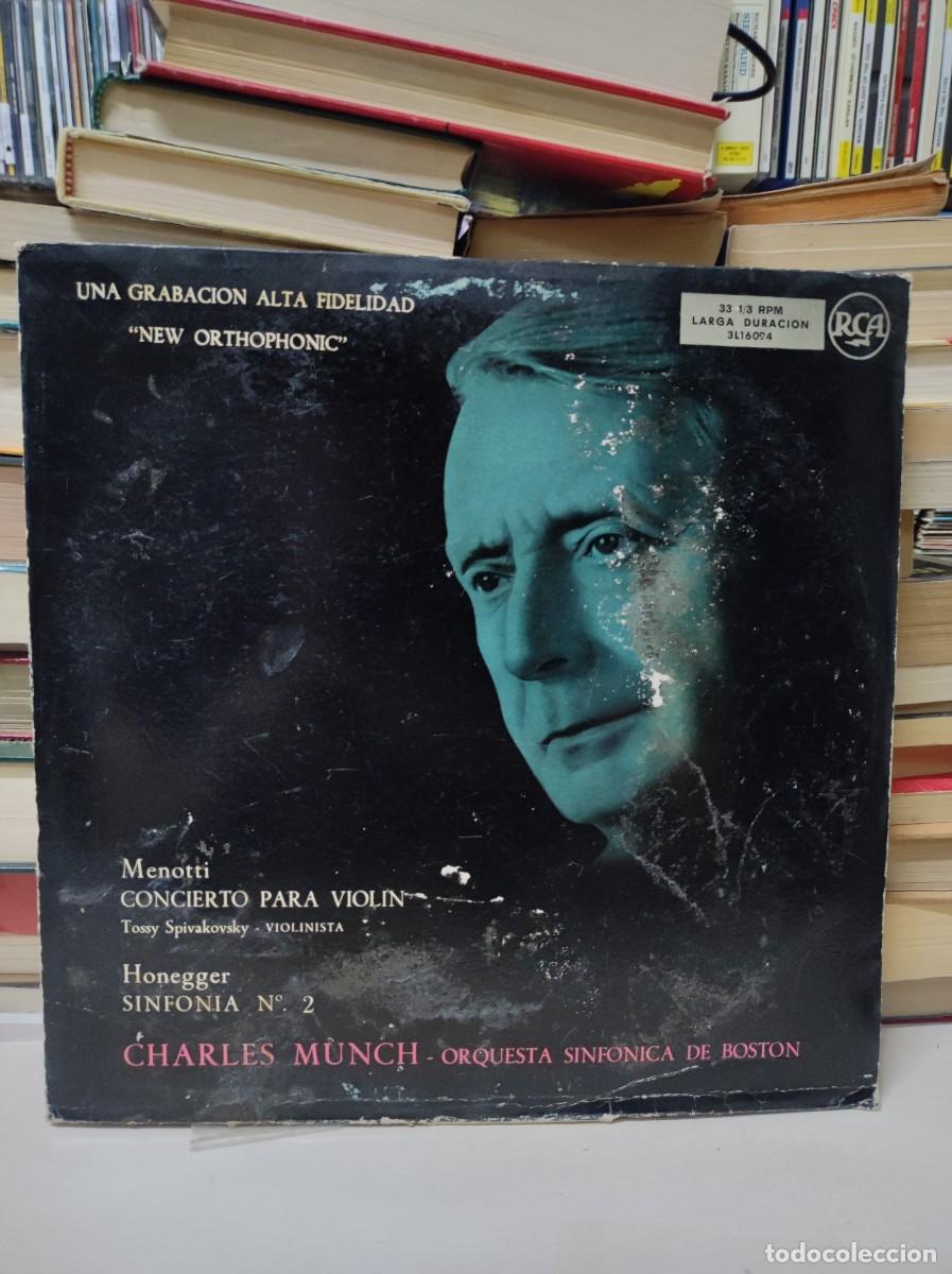 Discos de vinilo: CHARLES MUNCH ORQUESTA SINFONICA DE BOSTON - Foto 1