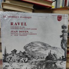 Discos de vinilo: RAVEL JEAN DOYEN CONCIERTO EN SOL
