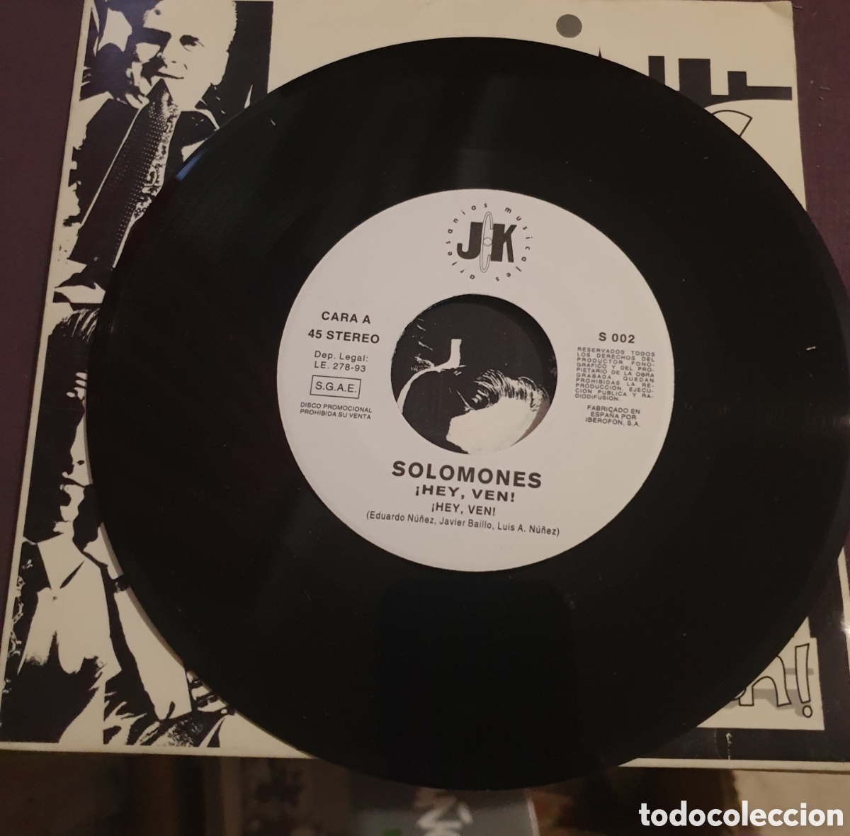Discos de vinilo: Solomones - Hey, ven ! - Foto 2