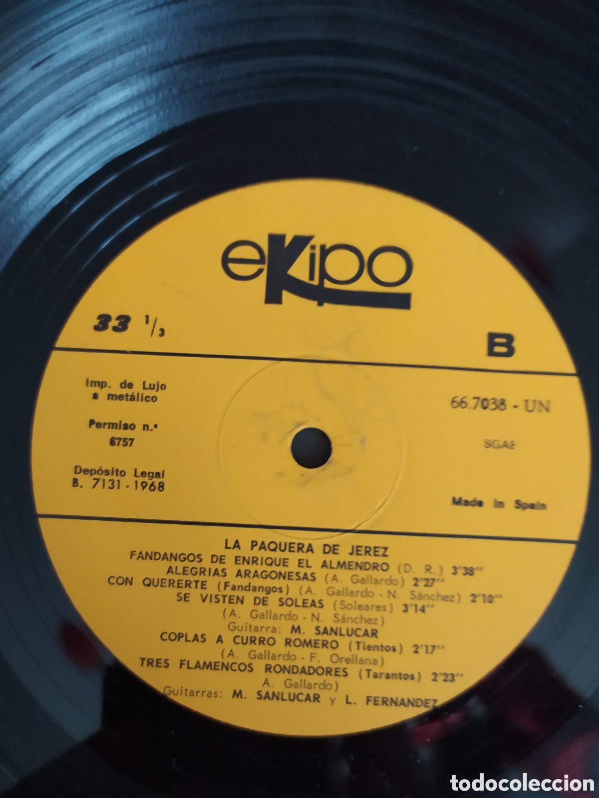Discos de vinilo: Lp La Paquera de Jerez - Foto 4