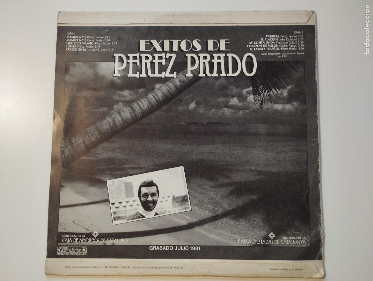 Discos de vinilo: Perez Prado &ndash; &Eacute;xitos De Perez Prado. PEDIDO M&Iacute;NIMO 5 &euro; - Foto 2