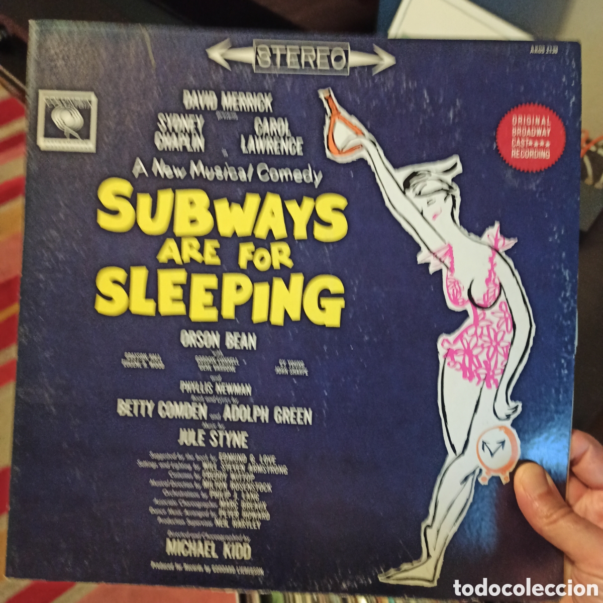 Discos de vinilo: Subways Are For Sleeping (Original Broadway Cast Recording) - Foto 1
