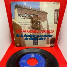 Discos de vinilo: LOS HERMANOS TORONJO - SEVILLANAS DE BAILE - 1961