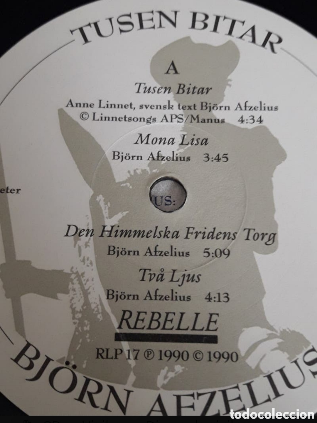 Discos de vinilo: Lp Bj&ouml;rn Afzelius. Tusen Bitar - Foto 3