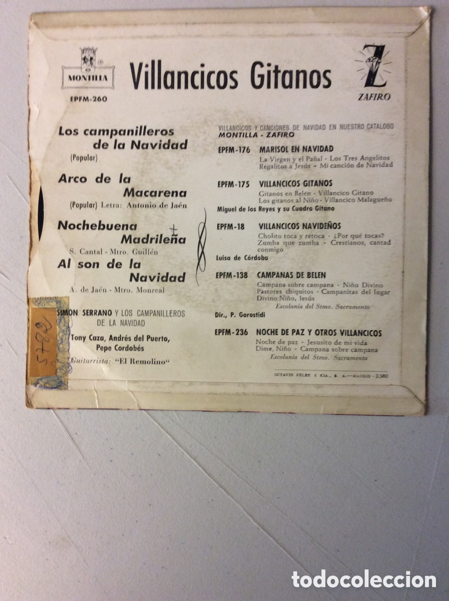 Discos de vinilo: Villancicos gitanos. - Foto 2