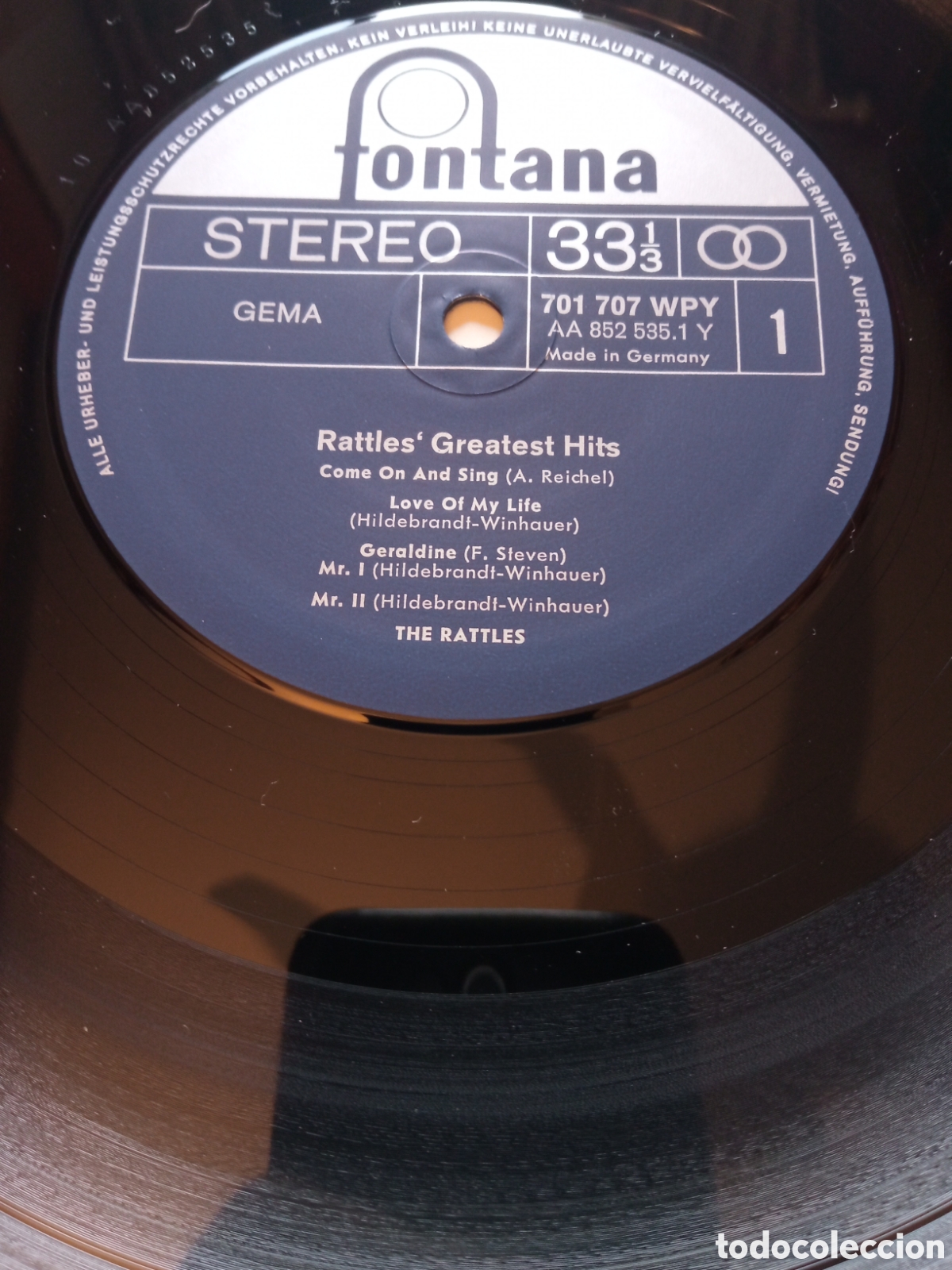 Discos de vinilo: The Rattles - Greatest hits - Foto 3