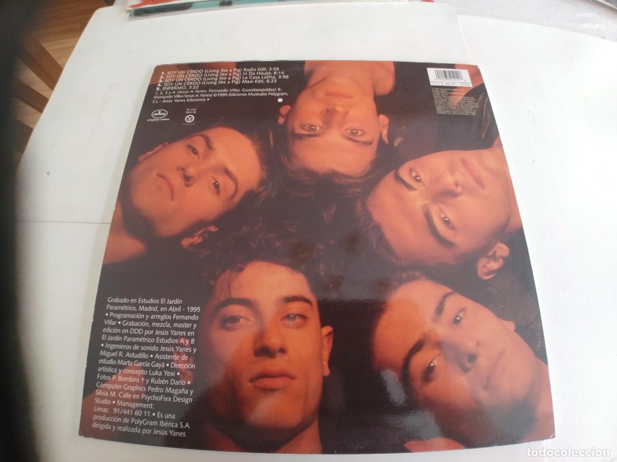 Discos de vinilo: GUARDAESPALDAS-MAXI SOY UN CERDO - Foto 2