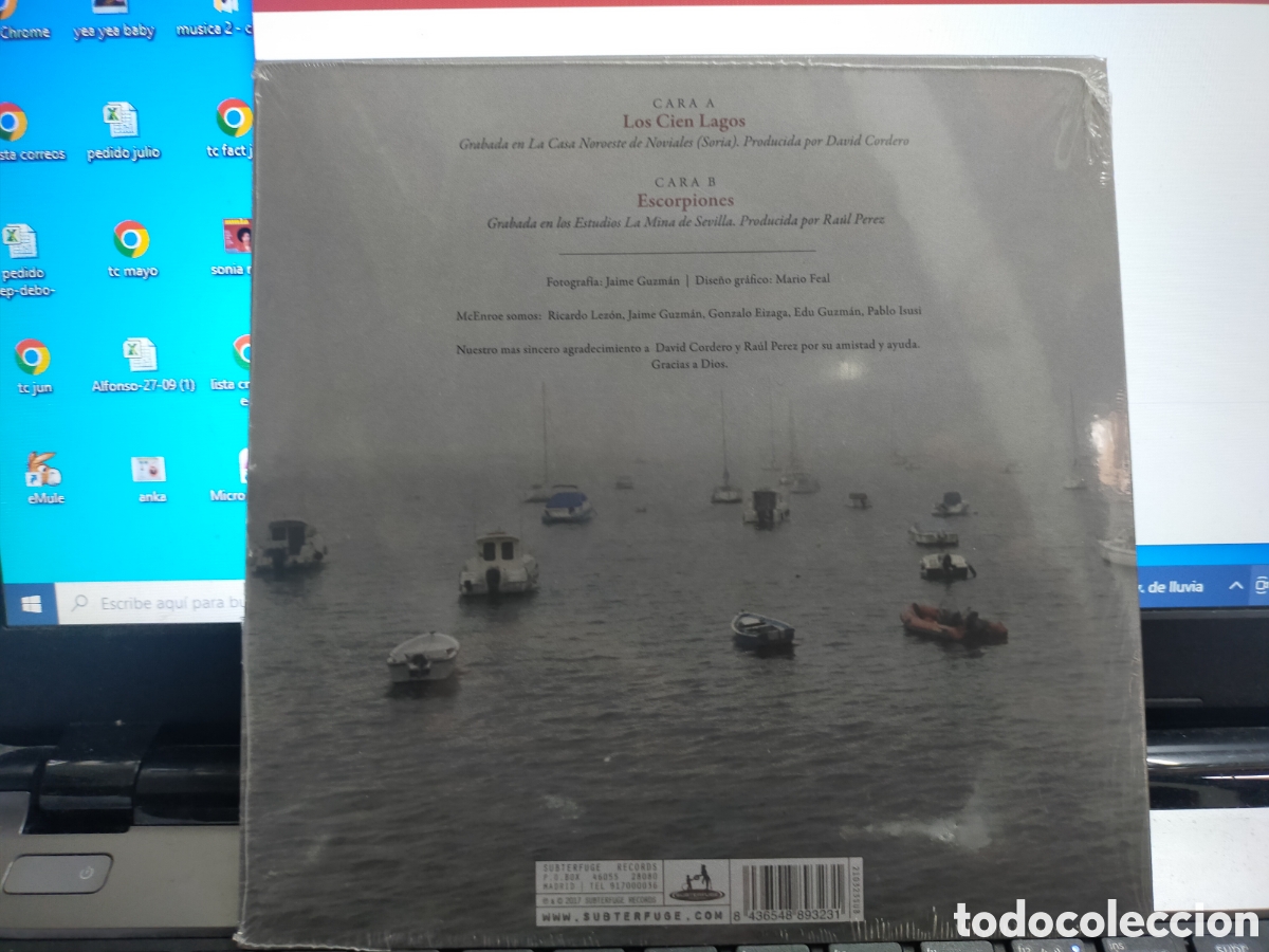 Discos de vinilo: Mcenroe el abra e.p. single los cien lagos 2017 precintado - Foto 2