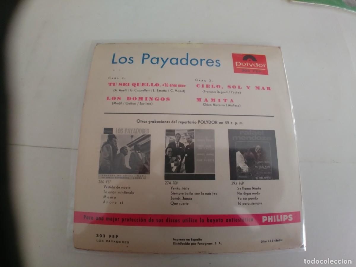 Discos de vinilo: LOS PAYADORES-EP TU SEI QUELLO +3 - Foto 2