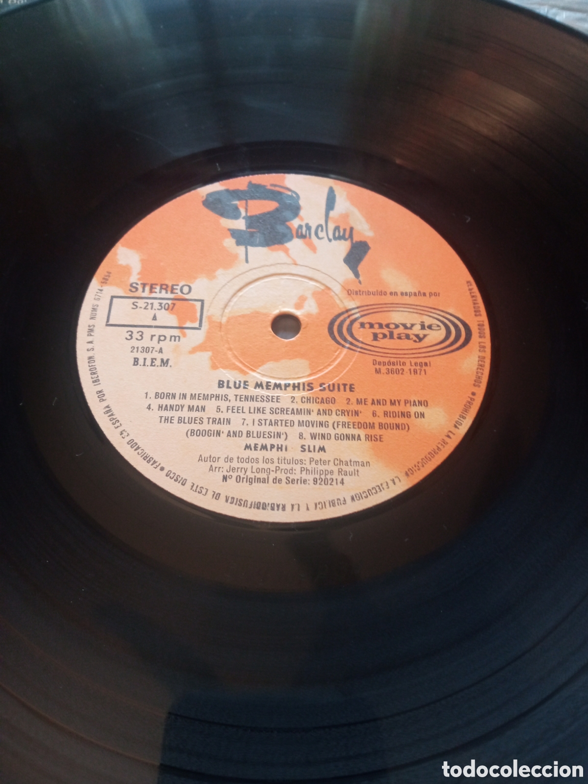 Discos de vinilo: Memphis Slim - Blue Memphis - Foto 3