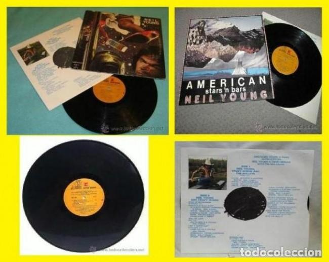 Discos de vinilo: NEIL YOUNG, AMERICAN STARS 'N BARS 77, LIKE A HURRICANE, COMPLETA ORIG EDIT USA + ENCARTE, EXC !!