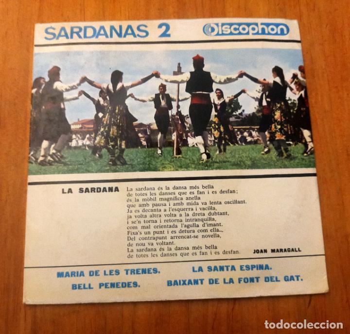 Discos de vinilo: COBLA LA PRINCIPAL DE LA BISBAL - SARDANAS N&ordm; 2 - EP - Foto 2