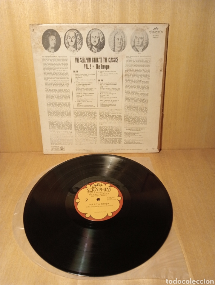 Discos de vinilo: El Barroco. Seraphim Guide. Vol 2. Edici&oacute;n USA. - Foto 2