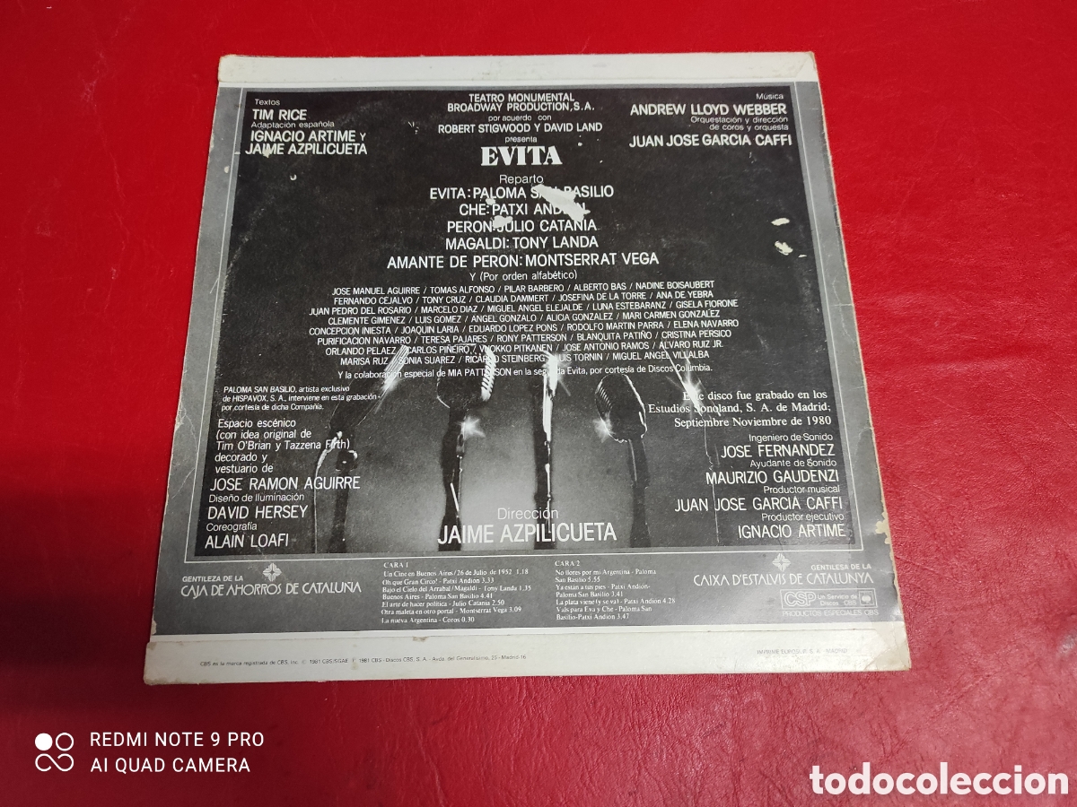 Discos de vinilo: LP evita, paloma San Basilio - Foto 2