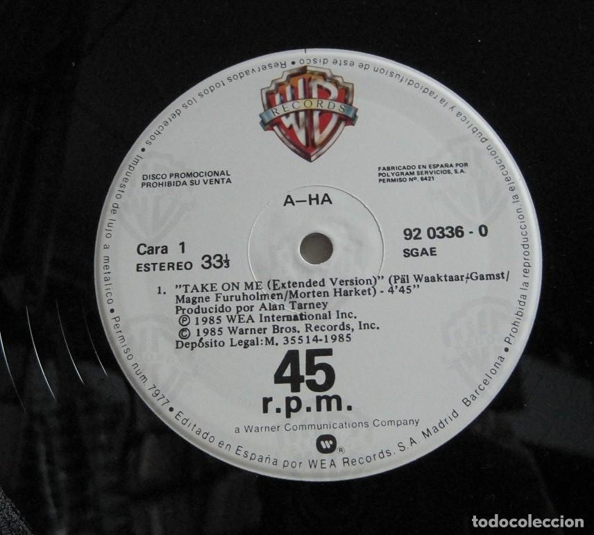Discos de vinilo: a-ha &ndash; Take On Me (Extended Version) - Foto 3