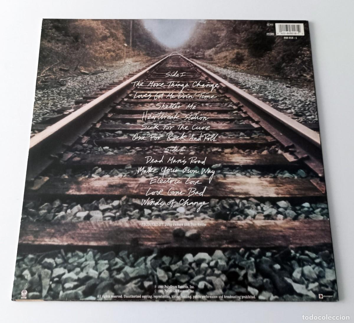 Discos de vinilo: LP CINDERELLA - HEARTBREAK STATION - Foto 2