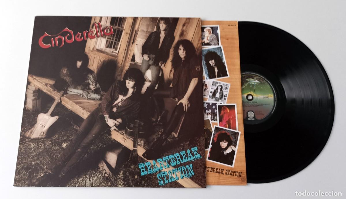 Discos de vinilo: LP CINDERELLA - HEARTBREAK STATION - Foto 3