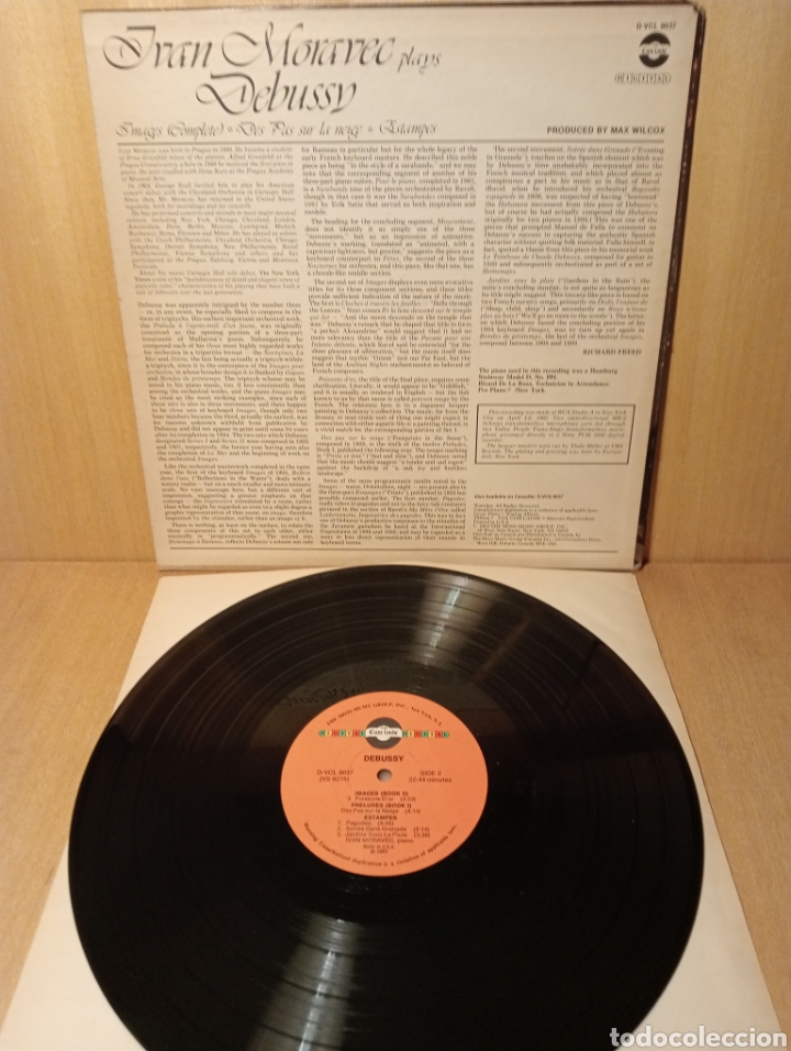 Discos de vinilo: Debussy. Iv&aacute;n Moravec. A&ntilde;o 1983. Edici&oacute;n USA. - Foto 3